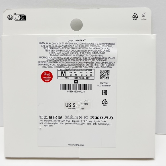 ZARA Clear Rhinestone Crystal Oversized Spider Statement Halloween Earrings NEW - Picture 5 of 5